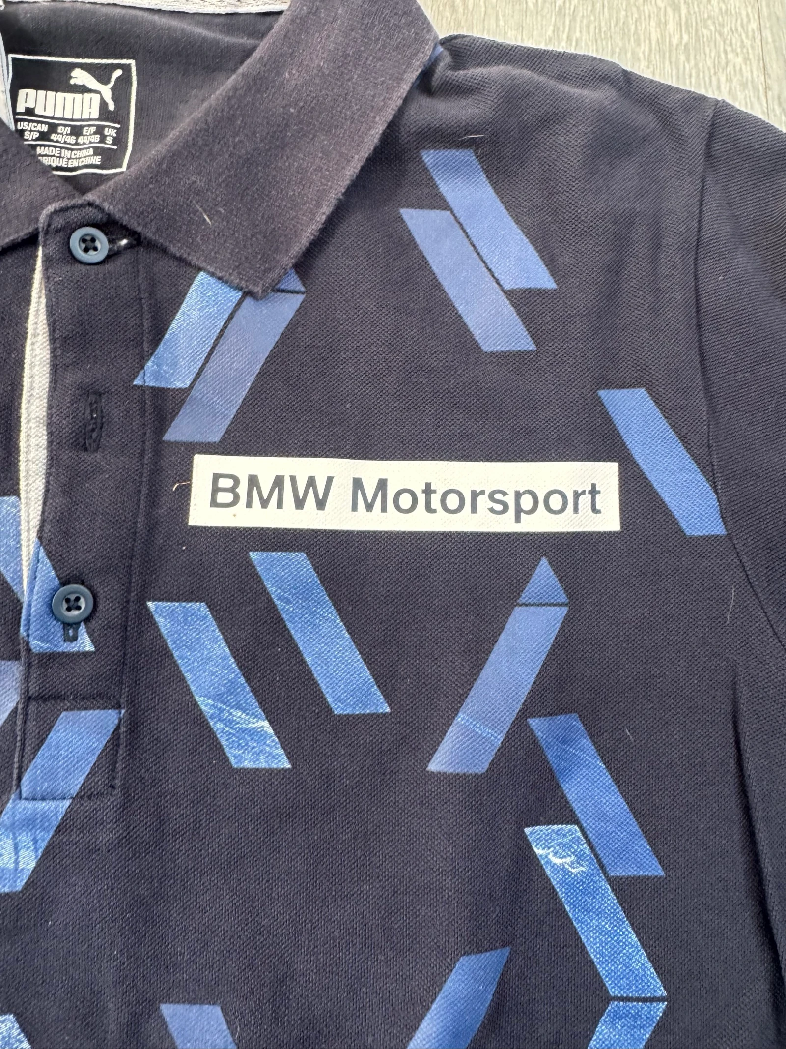 Puma BMW Motorsport herenpoloshirt S marineblauw met raceautomotiefprint – photo 4